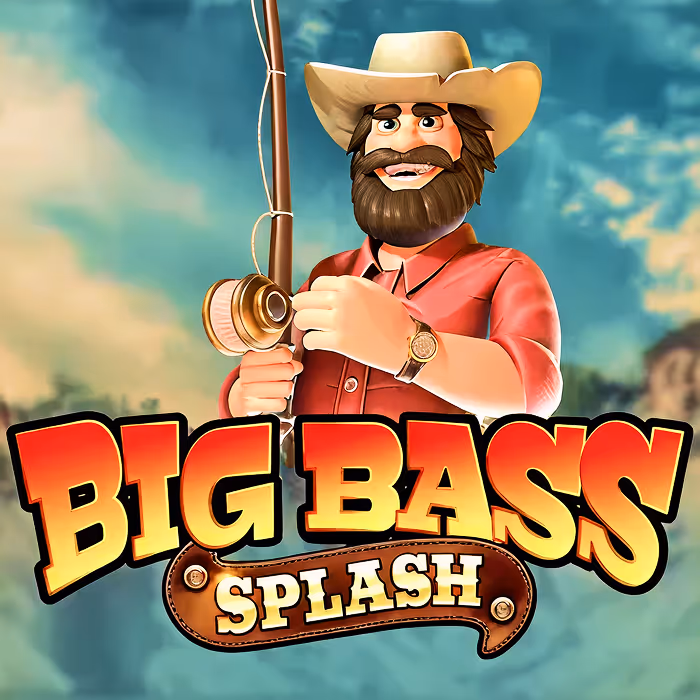 Big Bass Splash fishing themed slot where the fisherman collects cash prizes